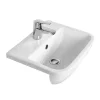 RAK Ceramic RAK Series 600 52cm Semi Recessed Basin 1TH -Croydex shop rakseries60052cmsemirecessedbasin1ths60052sr1nd1