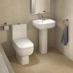RAK Ceramic RAK Series 600 Close Coupled Toilet With Wrap Over Seat