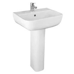 RAK Ceramic RAK Series 600 WC PAK With Soft Close Seat + 1TH Basin -Croydex shop rakseries600wcpakwithsoftcloseseatand1thbasindetail1