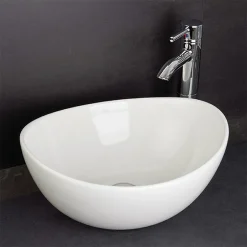 RAK Ceramic RAK Shell Sit On Vanity Basin - No TH -Croydex shop rakshellsitonvanitybasinnothshelbasdetail4
