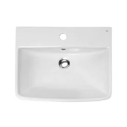 RAK Ceramic RAK Summit 50cm Basin 1 TH & Pedestal -Croydex shop raksummit50cmbasin1thpedestalnd1