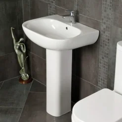 RAK Ceramic RAK - Tonique 55cm Basin 1th With Full Pedestal