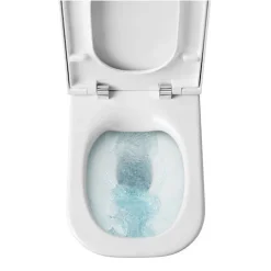 Roca The Gap Rimless Wall Hung Toilet + Slim Soft Close Seat -Croydex shop rcgpwc1 d1 1