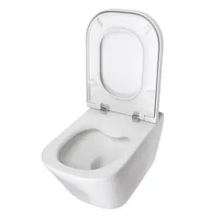 Roca The Gap Rimless Wall Hung Toilet + Compact Soft Close Seat -Croydex shop rcgpwc3 d1