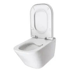 Roca The Gap Rimless Wall Hung Toilet + Compact Soft Close Seat