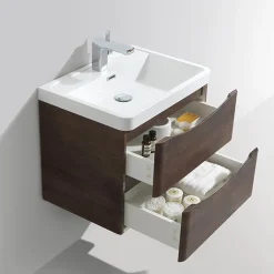 Monza­­ Bathroom Monza Chestnut Wall Hung Bathroom Furniture Package -Croydex shop rdcwhpk d4
