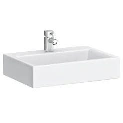 Nui Rectangular Counter Top Ceramic Basin - 460 X 330mm -Croydex shop rectangularcountertopceramicbasinbas007nl