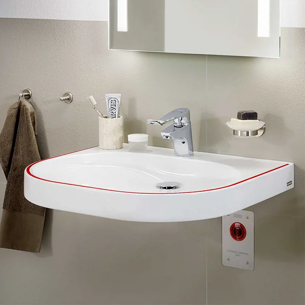 Franke ANMW504-RED 450mm VariusCare Wheelchair Accessible Washbasin 3 Franke ANMW504-RED 450mm VariusCare Wheelchair Accessible Washbasin