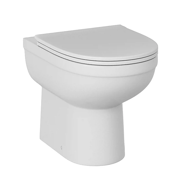 Victorian Plumbing Ringo Rimless Round Back To Wall Pan With Slim Soft-Close Seat 5 Victorian Plumbing Ringo Rimless Round Back To Wall Pan With Slim Soft-Close Seat - Image 3