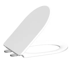 Victorian Plumbing Ringo Rimless Round Back To Wall Pan With Slim Soft-Close Seat 11 Victorian Plumbing Ringo Rimless Round Back To Wall Pan With Slim Soft-Close Seat -Croydex shop rgcct d3 1