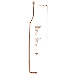 Chatsworth Rose Gold High Level Traditional Toilet -Croydex shop rghlwc d1