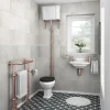 Chatsworth Rose Gold High Level Traditional Toilet 2 Chatsworth Rose Gold High Level Traditional Toilet -Croydex shop rghlwc nd5