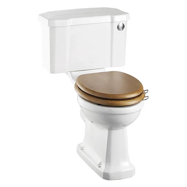 Urlington Bathroom Burlington Rimless Close Coupled WC With 520mm Front Push Button Cistern 4 Urlington Bathroom Burlington Rimless Close Coupled WC With 520mm Front Push Button Cistern - Image 2