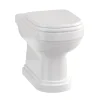 Urlington Bathroom Burlington Riviera Back To Wall Toilet With Soft Close Seat -Croydex shop riv12riv025 d4