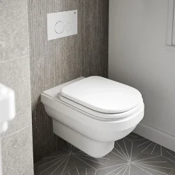 Urlington Bathroom Burlington Riviera Hung Toilet With Soft Close Seat -Croydex shop riv13riv025 l