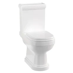 Urlington Bathroom Burlington Riviera Close Coupled Open Back Toilet With Soft Close Seat 9 Urlington Bathroom Burlington Riviera Close Coupled Open Back Toilet With Soft Close Seat -Croydex shop rivccob d2