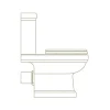 Urlington Bathroom Burlington Riviera Close Coupled Open Back Toilet With Soft Close Seat -Croydex shop rivccob d3