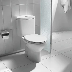 Roca Laura Close Coupled Toilet With Soft-Close Seat