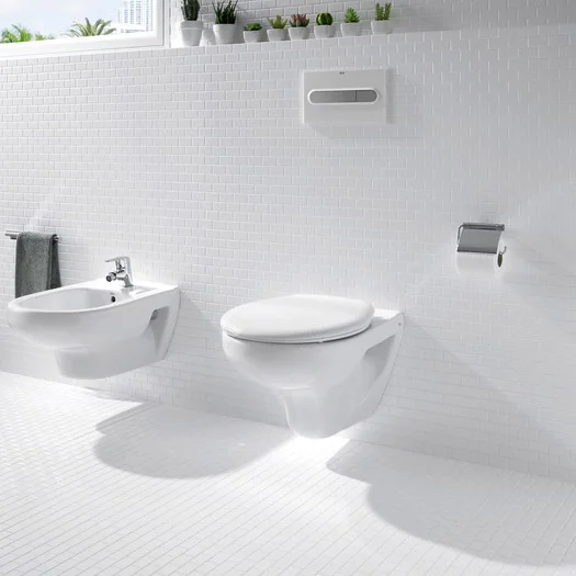 Roca Laura Wall Hung Pan With Soft-Close Seat 3 Roca Laura Wall Hung Pan With Soft-Close Seat