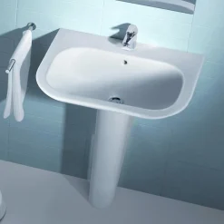 Roca Nexo Wall-hung 1TH Basin 9 Roca Nexo Wall-hung 1TH Basin -Croydex shop rocanexofullpedestal337641000d2