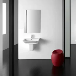 Roca - The Gap 550mm 1 Tap Hole Basin With Semi Pedestal