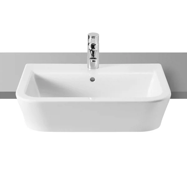 Roca - The Gap W560 X D400 Semi Recessed Basin - 1 Tap Hole 4 Roca - The Gap W560 X D400 Semi Recessed Basin - 1 Tap Hole - Image 2