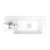 Victorian Plumbing Rondo Wall Hung Small Cloakroom Basin Package 2 Victorian Plumbing Rondo Wall Hung Small Cloakroom Basin Package -Croydex shop ronpkd5