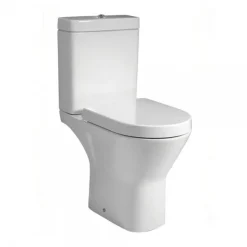 RAK Ceramic RAK Resort Maxi Rimless Close Coupled Full Access Toilet + Quick Release Soft Close Urea Seat -Croydex shop rstpakmx l