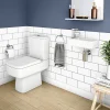 Victorian Plumbing Rondo Wall Hung Small Cloakroom Basin 1TH - 365 X 180mm -Croydex shop rwhscb d6