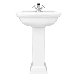 Victorian Plumbing Rydal Traditional Basin + Pedestal (1 Tap Hole) 10 Victorian Plumbing Rydal Traditional Basin + Pedestal (1 Tap Hole) -Croydex shop rydbp d2