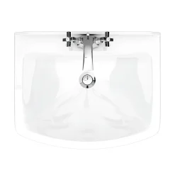 Victorian Plumbing Rydal Traditional Basin + Pedestal (1 Tap Hole)