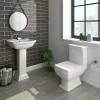 Victorian Plumbing Rydal Traditional Toilet + Soft Close Seat -Croydex shop rydcc d3
