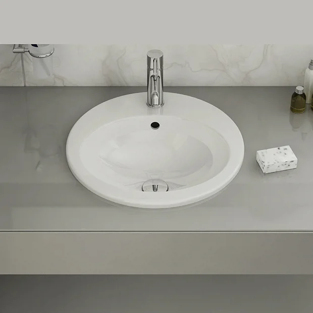 VitrA - S20 Countertop Round Basin - 1 Tap Hole - 3 Size Options 3 VitrA - S20 Countertop Round Basin - 1 Tap Hole - 3 Size Options