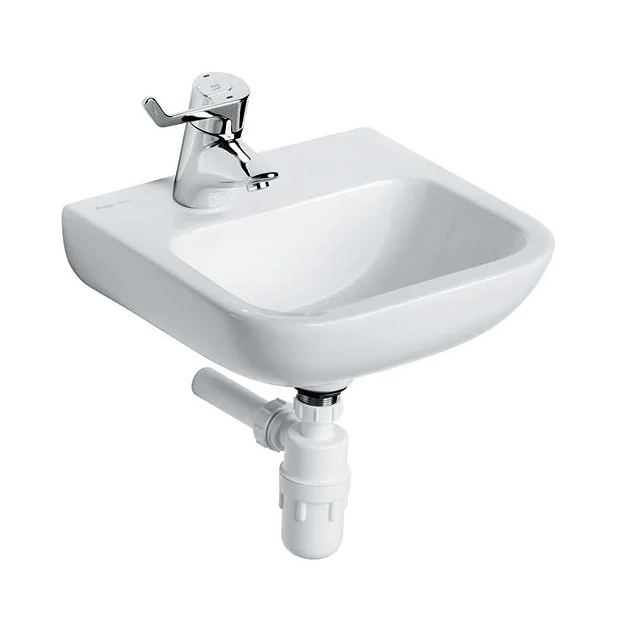 Armitage Shanks Portman 21 40cm Left Hand Taphole Washbasin (No Overflow) 3 Armitage Shanks Portman 21 40cm Left Hand Taphole Washbasin (No Overflow)