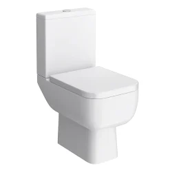 Victorian Plumbing RAK Series 600 Toilet Inc. Soft Close Seat + White Compact Vanity Unit -Croydex shop s600scvty058 d1