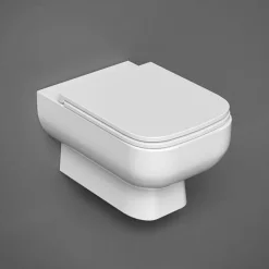 RAK Ceramic RAK Series 600 Wall Hung Rimless Pan + Slim Soft Close Seat -Croydex shop s600whssc l