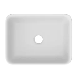 Victorian Plumbing Salou Semi Recessed Basin 0TH - 480 X 375mm -Croydex shop salousemirecessedbasinnd1