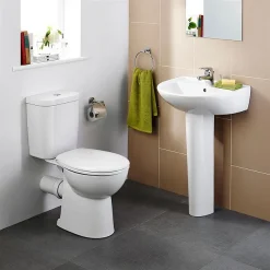 Armitage Shanks Sandringham 21 Smooth Close Coupled WC + Soft Close Seat