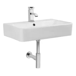 Tavistock Q60 575mm Ceramic Basin & Bottle Trap -Croydex shop sb900strap6 l