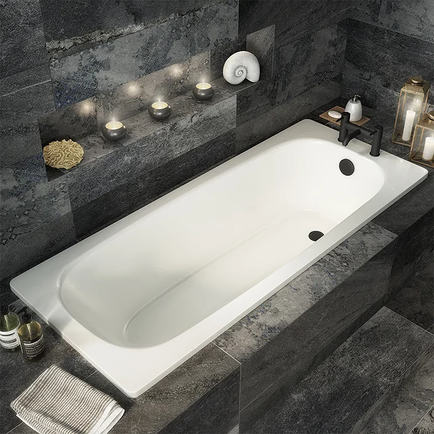 Aurora 1700 X 700mm 2TH Steel Enamel Bath 4 Aurora 1700 X 700mm 2TH Steel Enamel Bath - Image 2