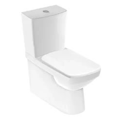 Geberit Selnova Square Rimless Close Coupled Toilet + Soft Close Seat -Croydex shop selsqccwc d1