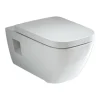 Geberit Selnova Square Rimless Wall Hung Pan + Soft Close Seat -Croydex shop selsqwhwc d7