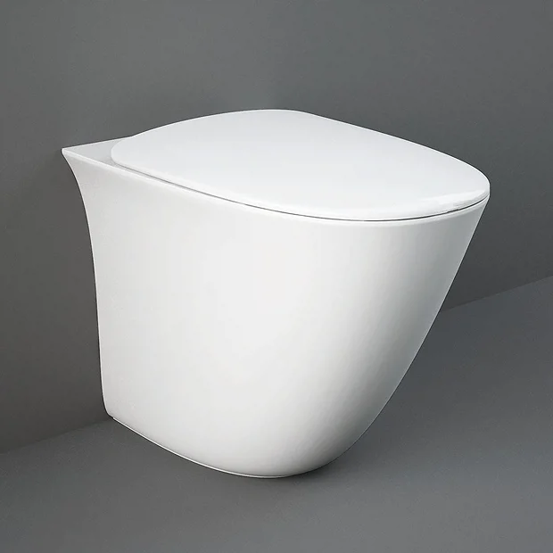 RAK Ceramic RAK Sensation Rimless Back To Wall Pan + Soft-Close Seat 4 RAK Ceramic RAK Sensation Rimless Back To Wall Pan + Soft-Close Seat - Image 2