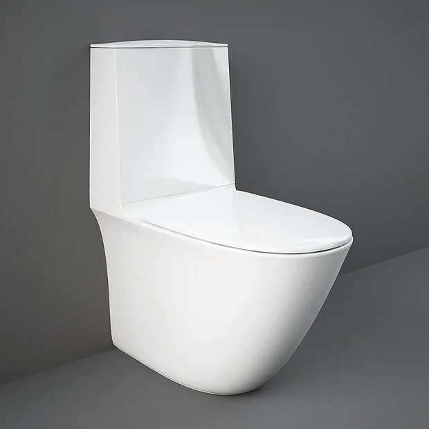 RAK Ceramic RAK Sensation Touchless Flush Rimless BTW Close Coupled Toilet + Soft-Close Seat 4 RAK Ceramic RAK Sensation Touchless Flush Rimless BTW Close Coupled Toilet + Soft-Close Seat - Image 2