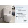 RAK Ceramic RAK Sensation Touchless Flush Rimless BTW Close Coupled Toilet + Soft-Close Seat -Croydex shop senpaktfsc d1