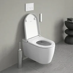 Duravit SensoWash Starck F Lite Compact Wall Hung Shower Toilet + Install Kit -Croydex shop sensowc l1