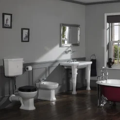 Silverdale Bathroom Silverdale Empire Art Deco 920mm Console Basin Inc. Ceramic Legs