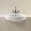 Silverdale Bathroom Silverdale Highgrove Traditional Semi Recessed Basin - 580mm Wide -Croydex shop silverdalehighgrovetraditionalsemirecessedbasin580mmwidel