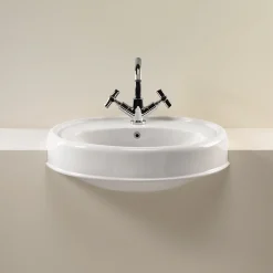 Silverdale Bathroom Silverdale Highgrove Traditional Semi Recessed Basin - 580mm Wide
