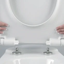 Silverdale Bathroom Silverdale Hillingdon Close Coupled Toilet Inc. Soft Close Seat -Croydex shop silverdalehillingdonclosecoupledtoiletwithsoftcloseseatd3